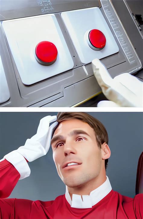 The ‘two buttons’ meme in real life : r/aiArt .